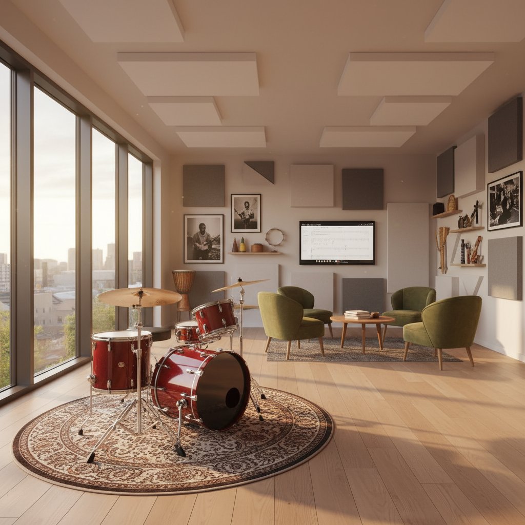 Drum practice room at Xosiba